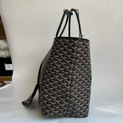 Goyard Saint Louis GM Tote Large Black Goyardine Canvas 2019