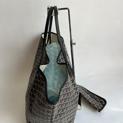 Goyard Saint Louis GM Tote Large Black Goyardine Canvas 2019