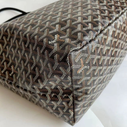 Goyard Saint Louis GM Tote Large Black Goyardine Canvas 2019