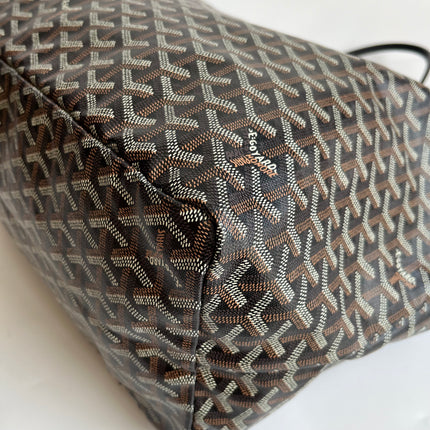 Goyard Saint Louis GM Tote Large Black Goyardine Canvas 2019