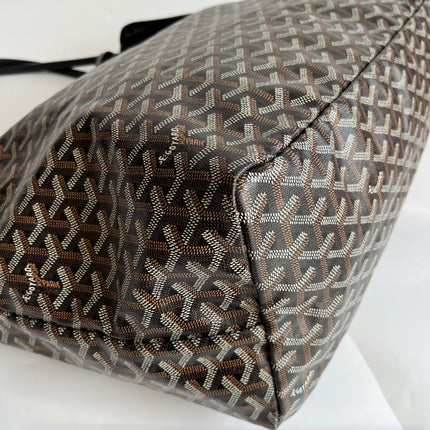 Goyard Saint Louis GM Tote Large Black Goyardine Canvas 2019