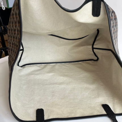 Goyard Saint Louis GM Tote Large Black Goyardine Canvas 2019