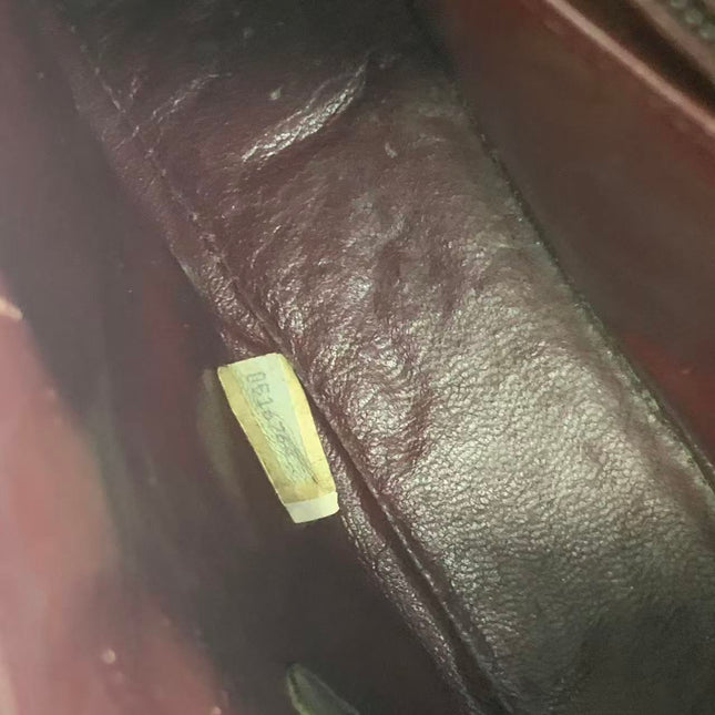 Chanel Vintage Mini Half Moon Flap Bag Black Lambskin Leather Gold Hardware 1986-1988