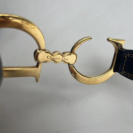 Dior Saddle Vintage Navy Oblique with Multicolor Silk Lining