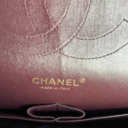 Chanel Classic Flap Jumbo Black Caviar Leather Double Flap Gold Hardware 2011-2012
