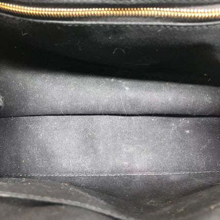 Balenciaga Pouch Black Crocodile Pattern Shiny Calfskin Leather With Strap