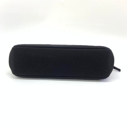 Chanel Black Quilted Jersey Reissue Frame Bag Cotton Chain Strap Red Kisslock Pouch