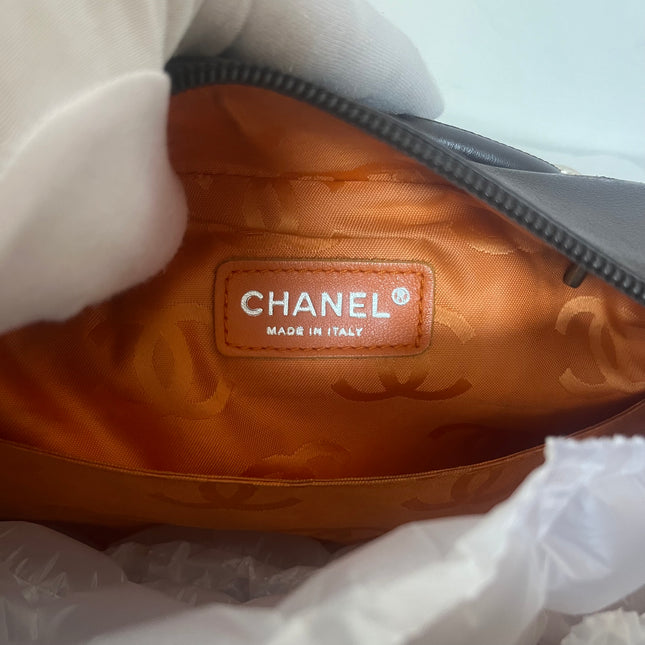 Chanel Cambon Large Dark Brown Calfskin Leather Double Strap Handbag