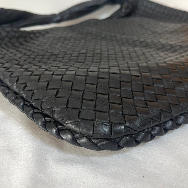 Bottega Veneta Veneta Hobo Maxi Black Leather 52cm