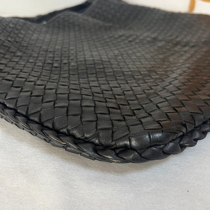 Bottega Veneta Veneta Hobo Maxi Black Leather 52cm