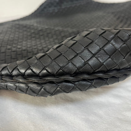 Bottega Veneta Veneta Hobo Maxi Black Leather 52cm