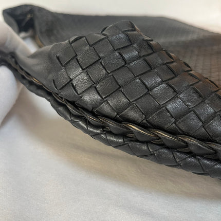 Bottega Veneta Veneta Hobo Maxi Black Leather 52cm