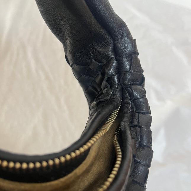 Bottega Veneta Veneta Hobo Maxi Black Leather 52cm