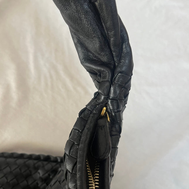 Bottega Veneta Veneta Hobo Maxi Black Leather 52cm