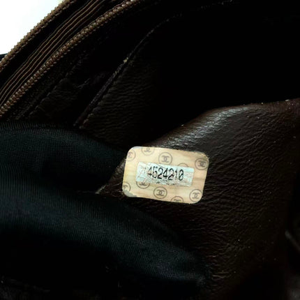 Chanel Vintage Kelly Brown Suede Leather Shoulder Bag Silver Hardware, 1996-1997