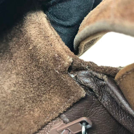 Chanel Vintage Kelly Brown Suede Leather Shoulder Bag Silver Hardware, 1996-1997