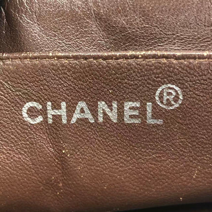 Chanel Vintage Kelly Brown Suede Leather Shoulder Bag Silver Hardware, 1996-1997