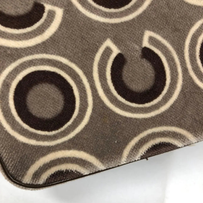 Chanel 2002 Coco Flap Top Handle Box Bag Velvet Grey