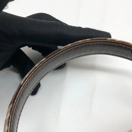 Chanel 2002 Coco Flap Top Handle Box Bag Velvet Grey