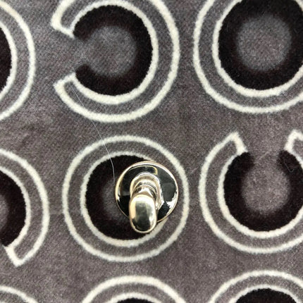 Chanel 2002 Coco Flap Top Handle Box Bag Velvet Grey