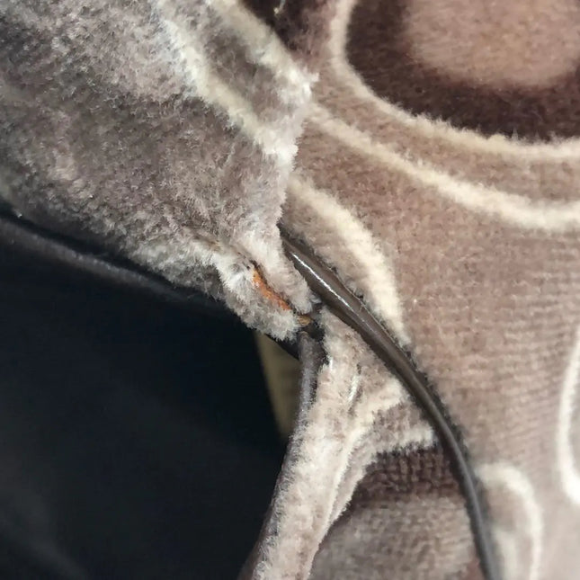 Chanel 2002 Coco Flap Top Handle Box Bag Velvet Grey