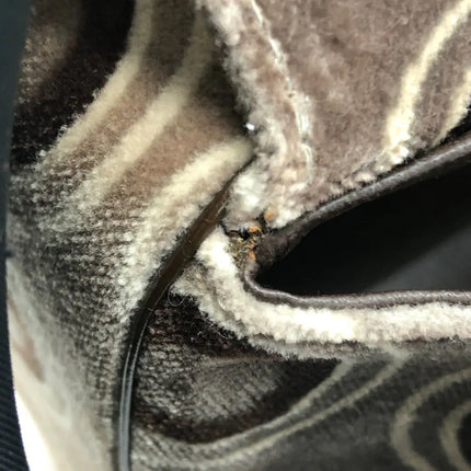 Chanel 2002 Coco Flap Top Handle Box Bag Velvet Grey