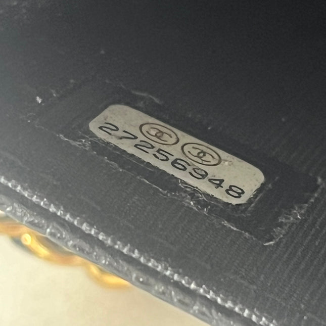 Chanel 2019 Wallet on Chain Classic Flap Black Caviar Leather Gold Hardware