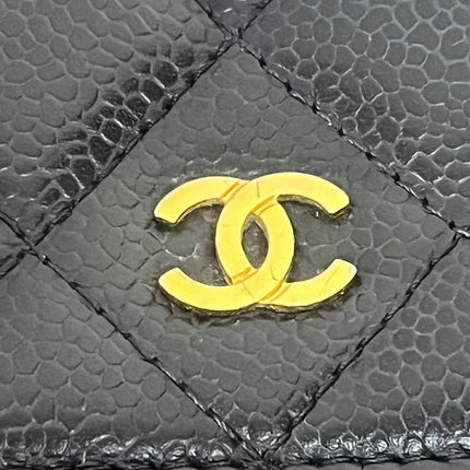Chanel 2019 Wallet on Chain Classic Flap Black Caviar Leather Gold Hardware