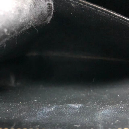 Chanel Vintage Front Pocket Tote Black Quilted Caviar Leather Double Gold Leather Chain