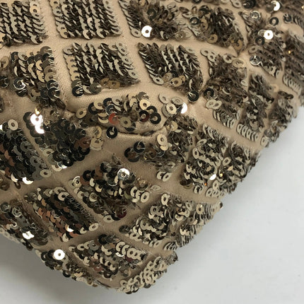 Chanel Glitter Flap Bag Medium Gold Glitter Sequins and Fabric