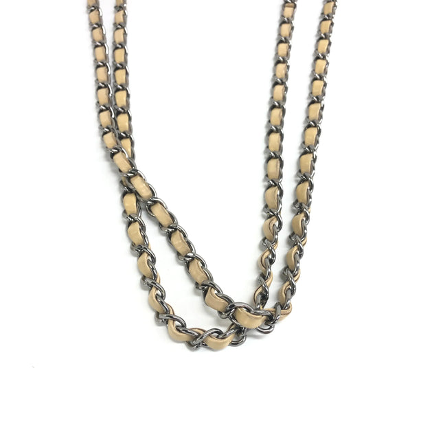 Chanel Glitter Flap Bag Medium Gold Glitter Sequins and Fabric