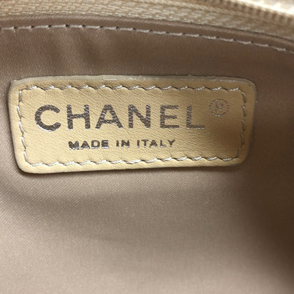 Chanel Glitter Flap Bag Medium Gold Glitter Sequins and Fabric