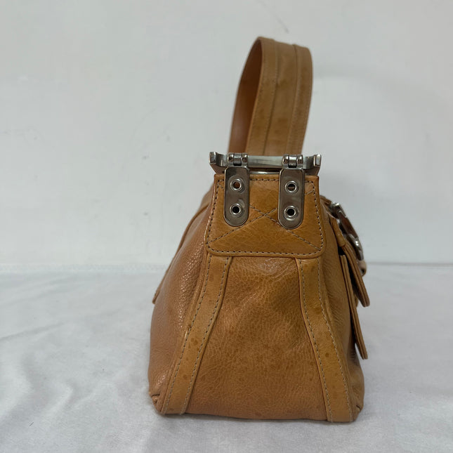 Dior Flight Medium Tan Brown Calfskin Leather Shoulder Bag