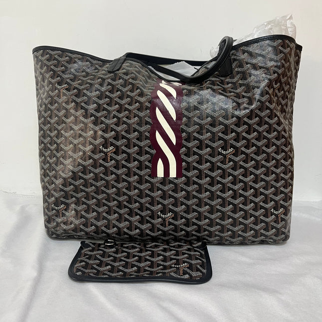 Goyard Saint Louis GM Tote Large Black 2019 With Prints