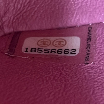 Chanel Classic Flap Mini 2016 Pink Lambskin Leather Silver Hardware