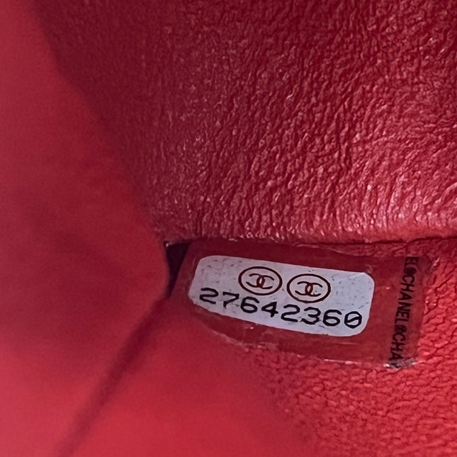 Chanel Classic Flap Mini 2019 Red Lambskin Leather Gold Hardware