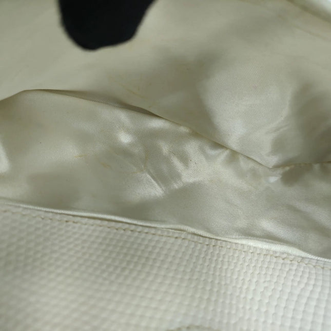 Chanel Vintage Camera Bag White Lizard-skin Leather 1986-1988