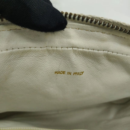 Chanel Vintage Camera Bag White Lizard-skin Leather 1986-1988