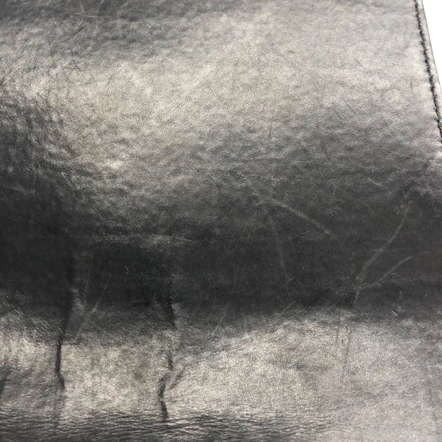 Chanel Vintage Kelly Style Black Leather Shoulder Bag Diamond Stitch Medium