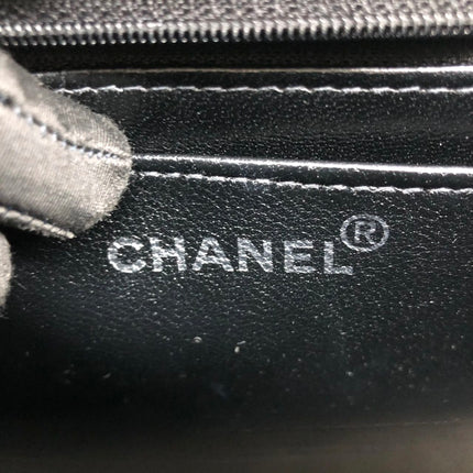 Chanel Vintage Kelly Style Mini Black Patent Leather Shoulder Bag Diamond Stitch