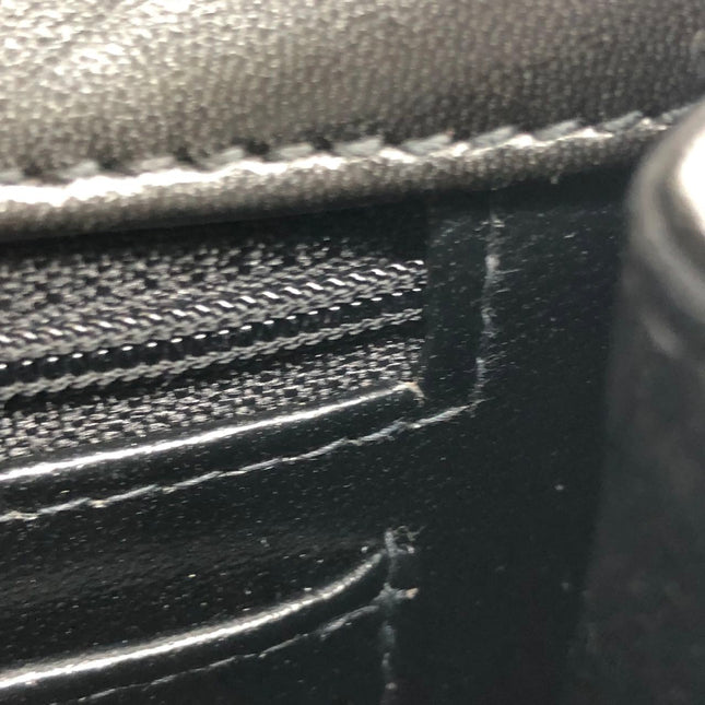 Chanel Vintage Kelly Style Mini Black Patent Leather Shoulder Bag Diamond Stitch