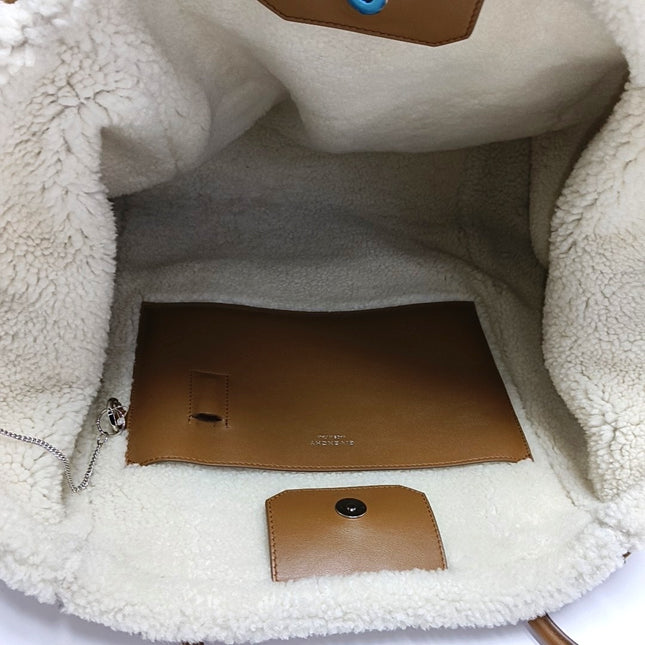 Givenchy Antigona Maxi Brown Shearling Tote Bag