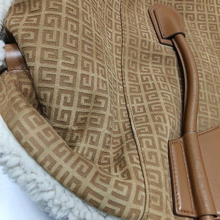Givenchy Antigona Maxi Brown Shearling Tote Bag