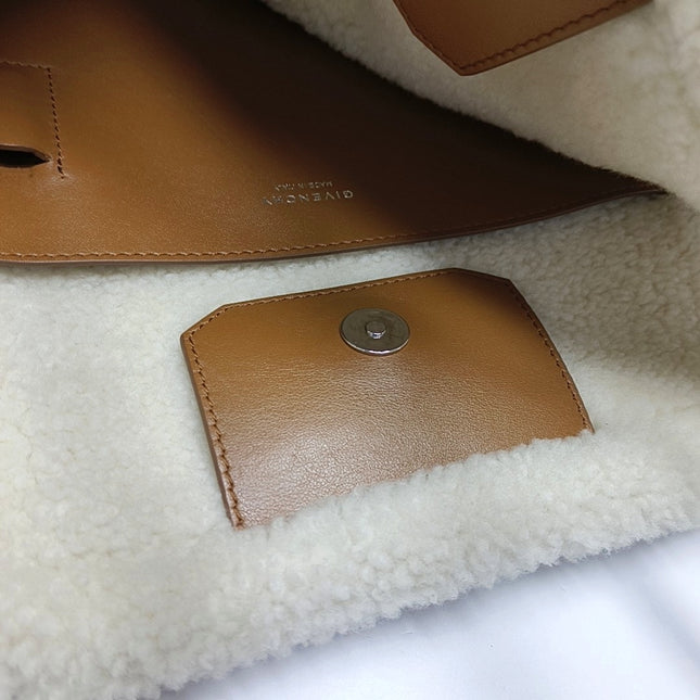 Givenchy Antigona Maxi Brown Shearling Tote Bag