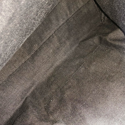 Chanel Cambon Large Navy Striped Canvas Tote Bag