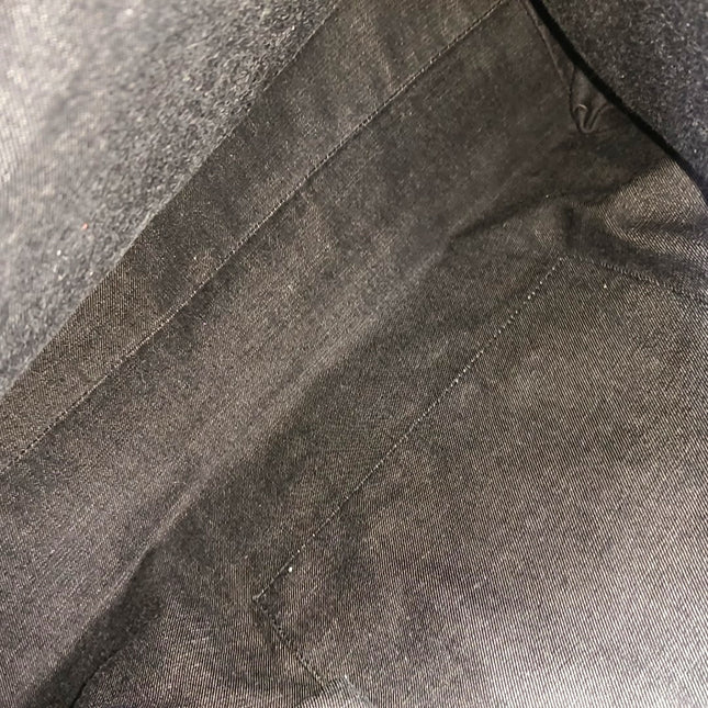 Chanel Cambon Large Navy Striped Canvas Tote Bag