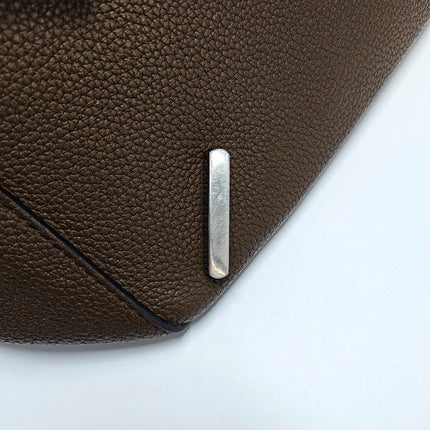 Loewe Puzzle Edge Large Dark Brown Grained Leather