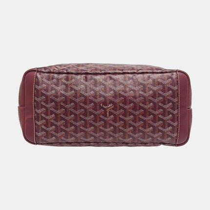 Goyard Artois Tote Small Burgundy With Zipper and Reinforced Corners
