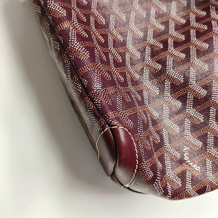 Goyard Artois Tote Small Burgundy With Zipper and Reinforced Corners