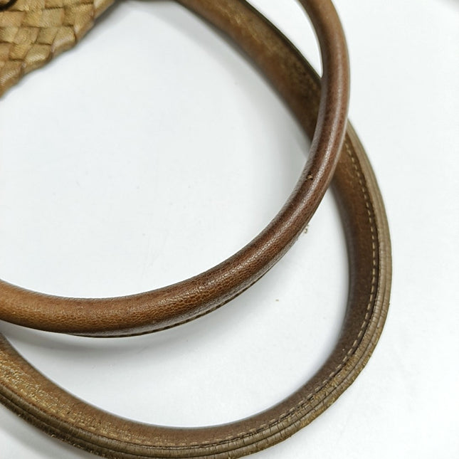 Bottega Veneta Cabat GM Intreccio Leather Tote Bag Gold 43cm